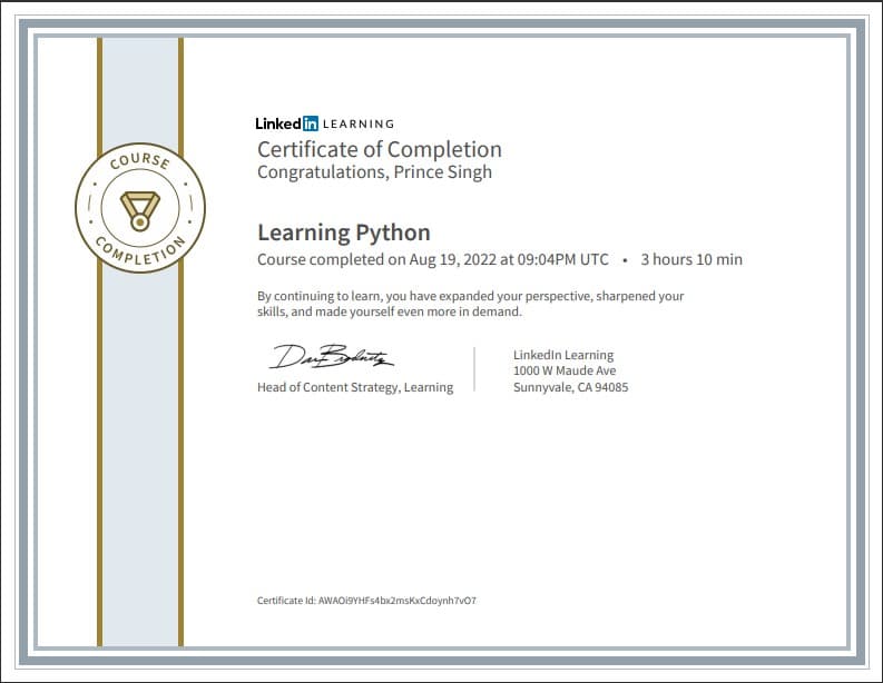 Certificate 4